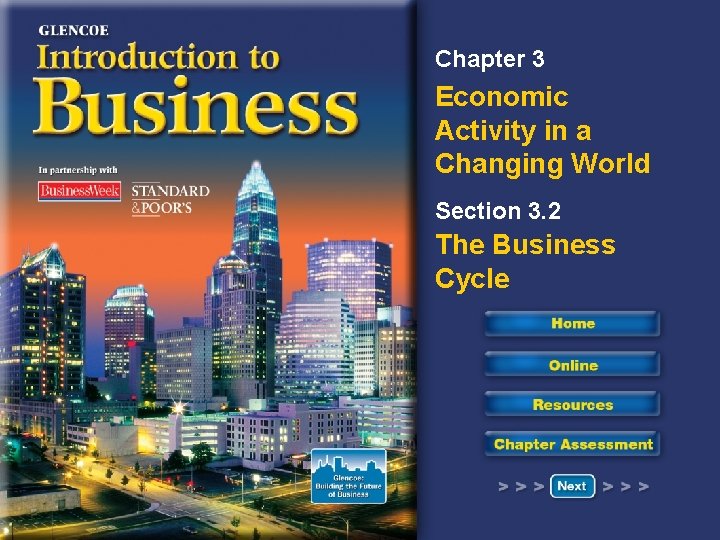 Chapter 3 Economic Activity in a Changing World Section 3. 2 The Business Cycle Chapter 3 Economic Activity in a Changing World Section 3. 2 The Business Cycle