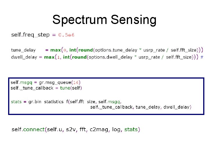 Spectrum Sensing 