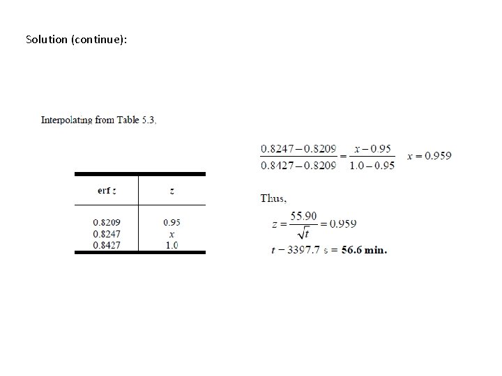 Solution (continue): 