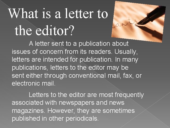To Write A Letter To The Editor slidetodoc.com