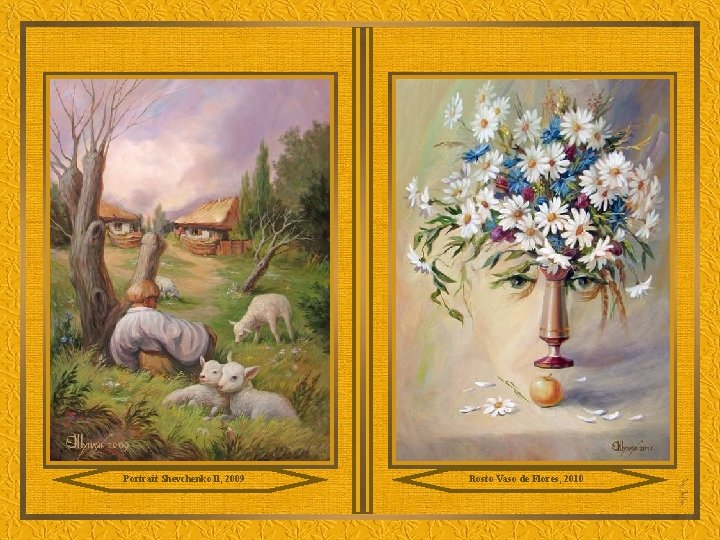 Portrait Shevchenko ll, 2009 Rosto Vaso de Flores, 2010 