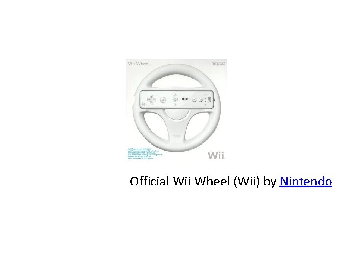 Official Wii Wheel (Wii) by Nintendo 
