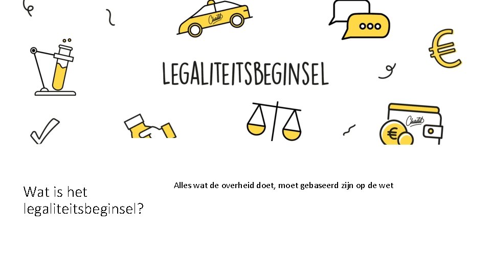 Wat is het legaliteitsbeginsel? Alles wat de overheid doet, moet gebaseerd zijn op de