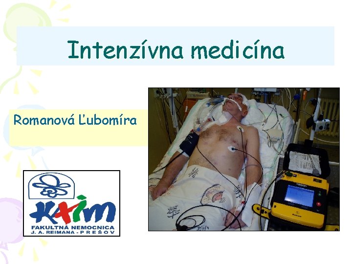 Intenzívna medicína Romanová Ľubomíra 