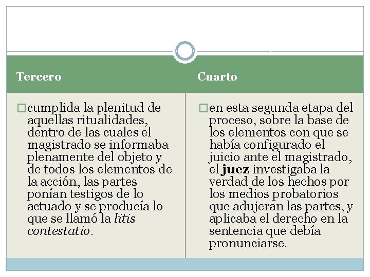 Tercero Cuarto �cumplida la plenitud de �en esta segunda etapa del aquellas ritualidades, dentro