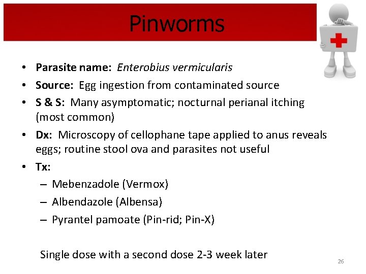 pinworms urethritis