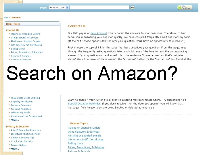 Search on Amazon? 
