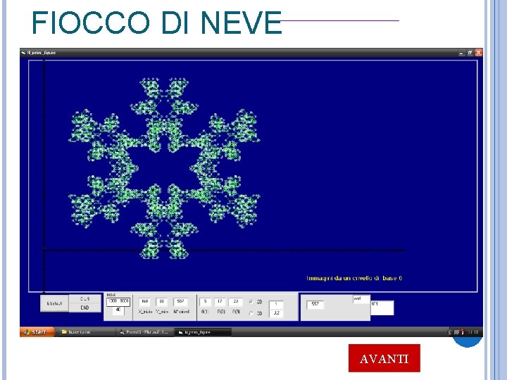 FIOCCO DI NEVE Area del pentagono e dell'esagono AVANTI 
