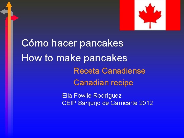 Cómo hacer pancakes How to make pancakes Receta Canadiense Canadian recipe Eila Fowlie Rodríguez