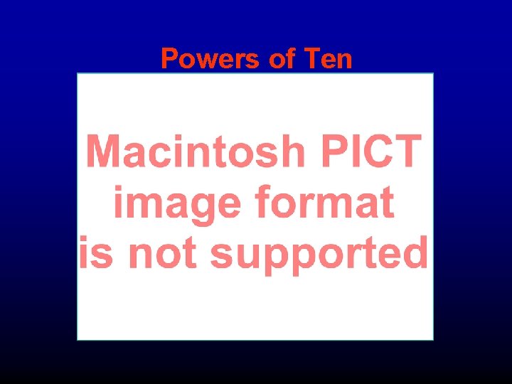 Powers of Ten 