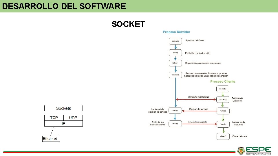 DESARROLLO DEL SOFTWARE SOCKET 