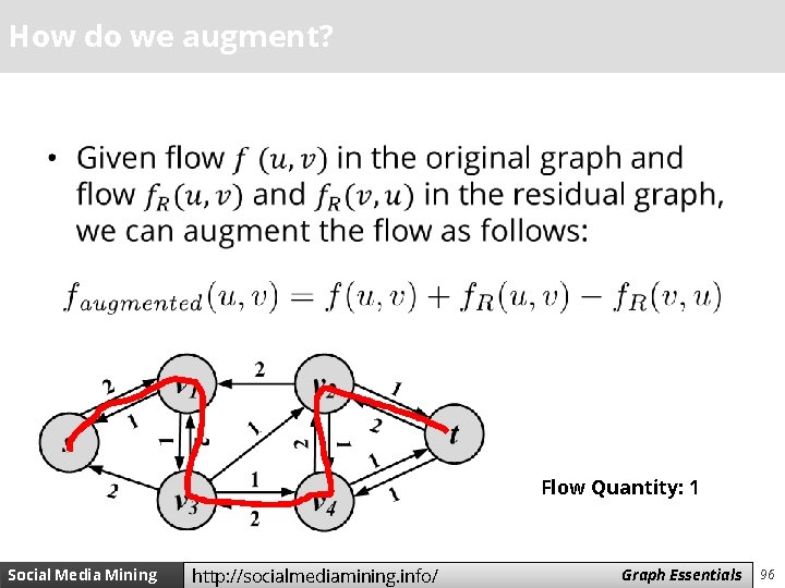 How do we augment? • Flow Quantity: 1 Social Media Mining http: //socialmediamining. info/