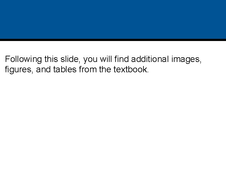 Following this slide, you will find additional images, figures, and tables from the textbook.