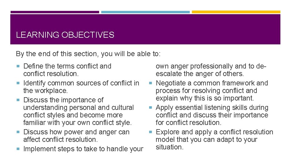 LEARNING OBJECTIVES By the end of this section, you will be able to: Define