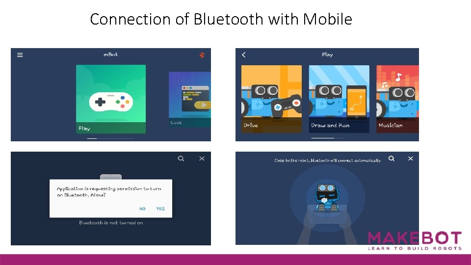 Connection of Bluetooth with Mobile 