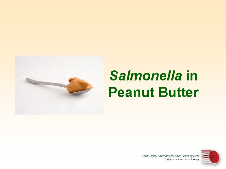 Salmonella in Peanut Butter 