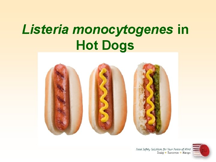 Listeria monocytogenes in Hot Dogs 