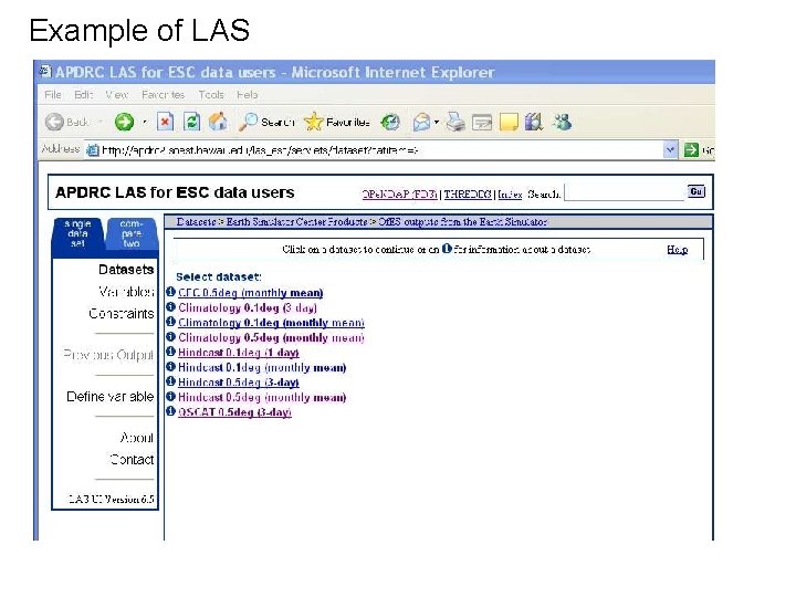 Example of LAS 