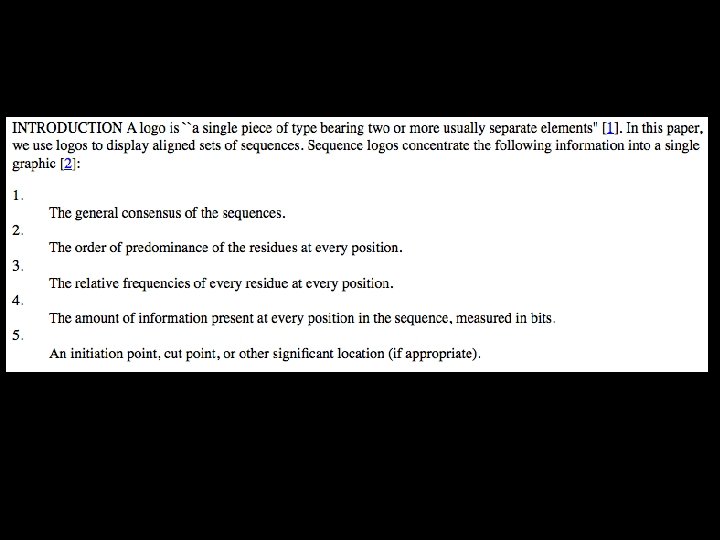 What are Logo plots? 