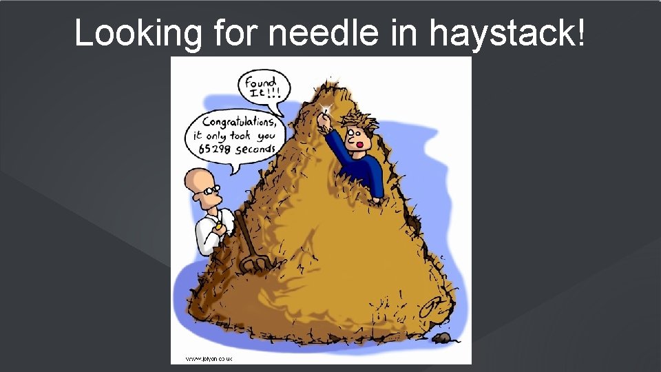 Looking for needle in haystack! © 2017 Progress Software Corporation and/or 5 its subsidiaries
