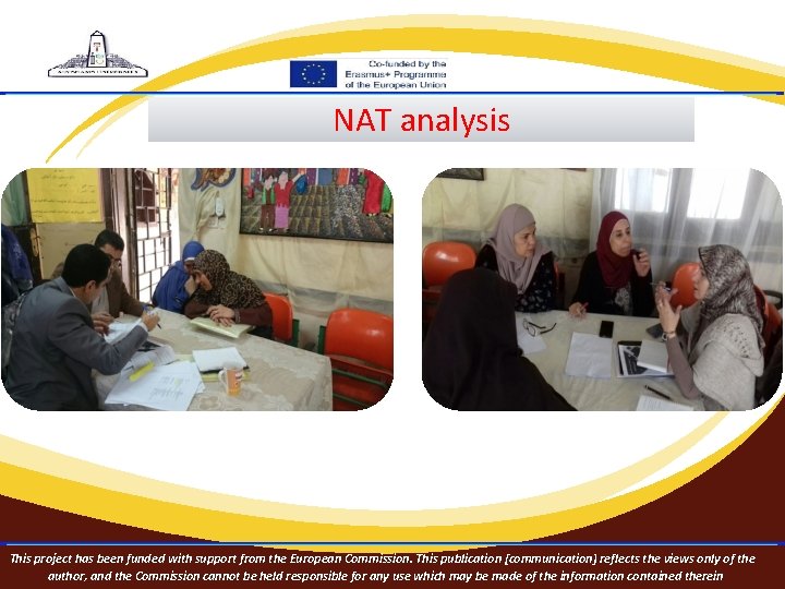 NAT analysis This project has been funded with support from the European Commission. This