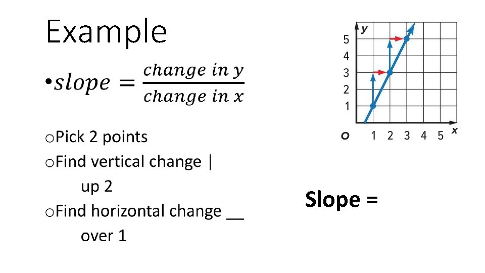 Example • Slope = 