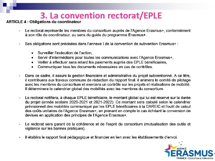 3. La convention rectorat/EPLE 