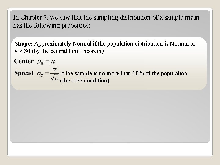 Chapter 10 Comparing Two Populations Or Groups Section