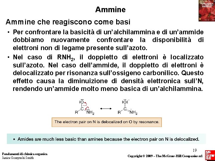 Ammine che reagiscono come basi • Per confrontare la basicità di un’alchilammina e di