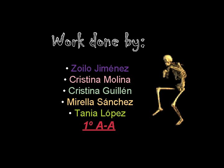 • Zoilo Jiménez • Cristina Molina • Cristina Guillén • Mirella Sánchez • • Zoilo Jiménez • Cristina Molina • Cristina Guillén • Mirella Sánchez •
