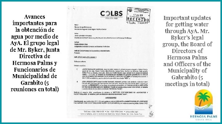 Avances importantes para la obtención de agua por medio de Ay. A. El grupo