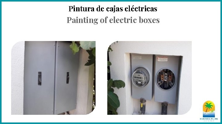 Pintura de cajas eléctricas Painting of electric boxes 