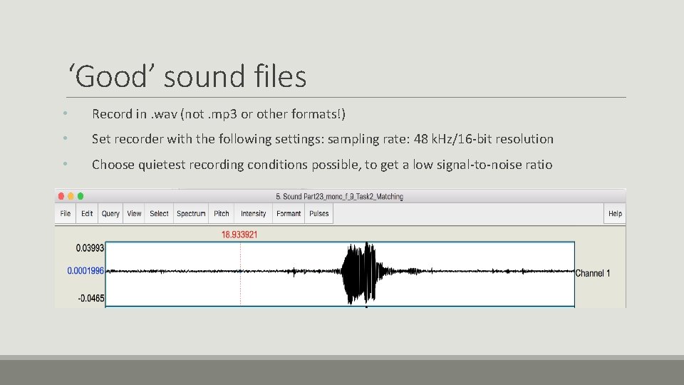 An Introduction to a closer look at analysing