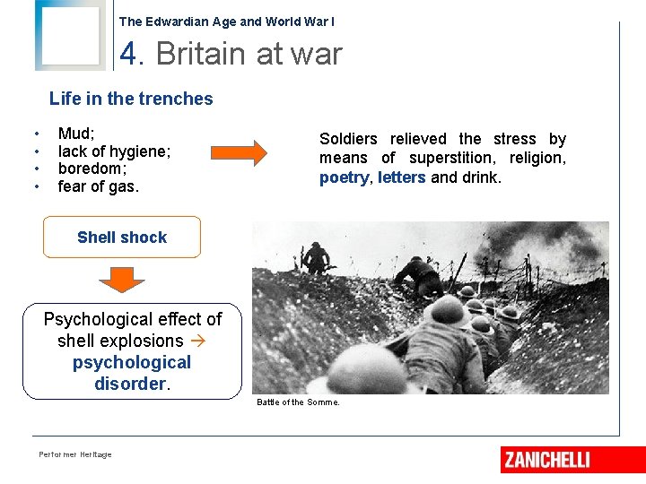 The Edwardian Age and World War I 4. Britain at war Life in the