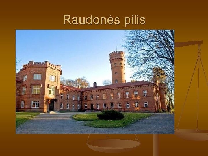 Raudonės pilis 