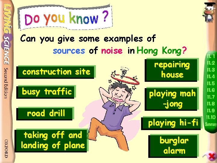 Can you give some examples of sources of noise in Hong Kong? construction site