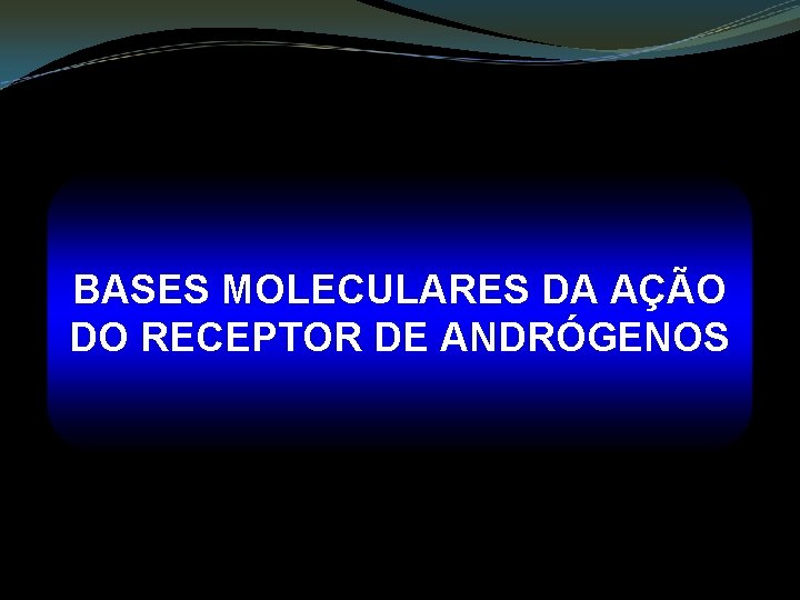 BASES MOLECULARES DA AÇÃO DO RECEPTOR DE ANDRÓGENOS 