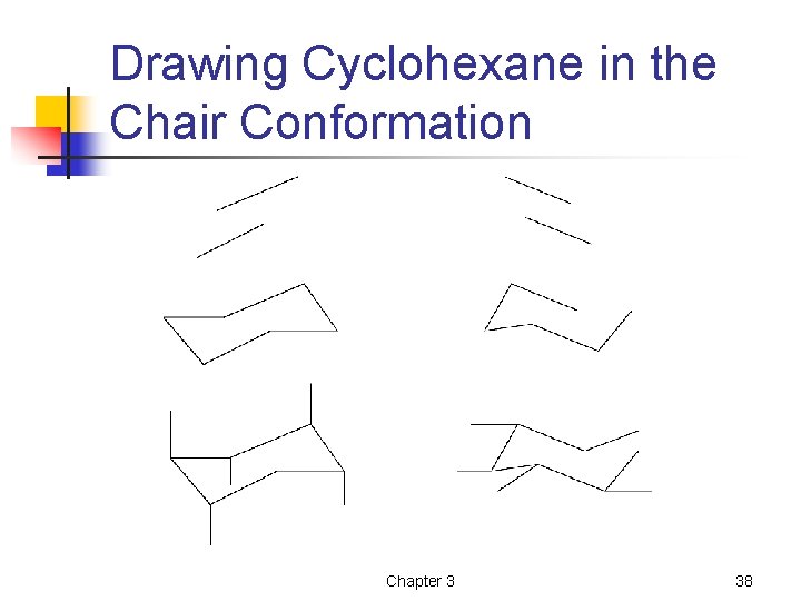 Drawing Cyclohexane in the Chair Conformation Chapter 3 38 