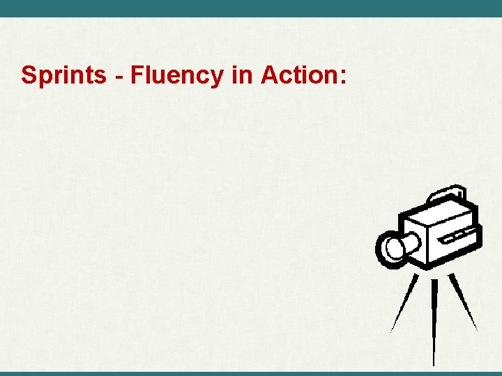 Sprints - Fluency in Action: 
