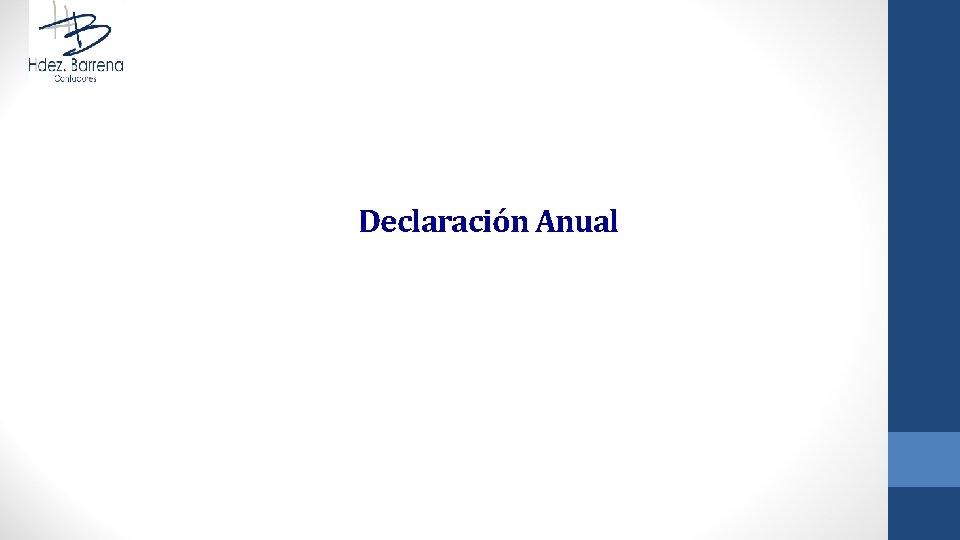 Declaración Anual 