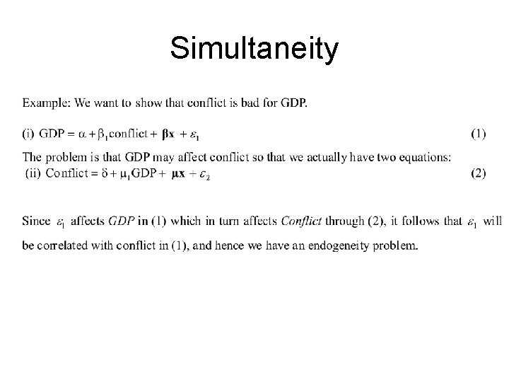 Simultaneity 