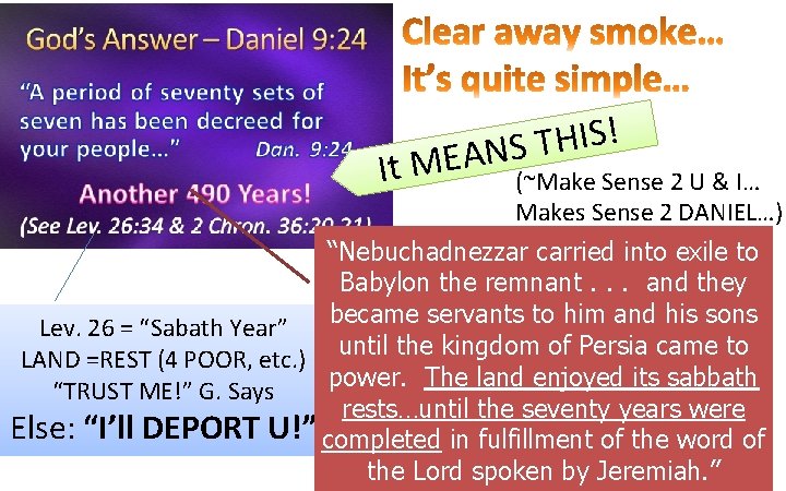 It M ! S I H T EANS (~Make Sense 2 U & I… It M ! S I H T EANS (~Make Sense 2 U & I…