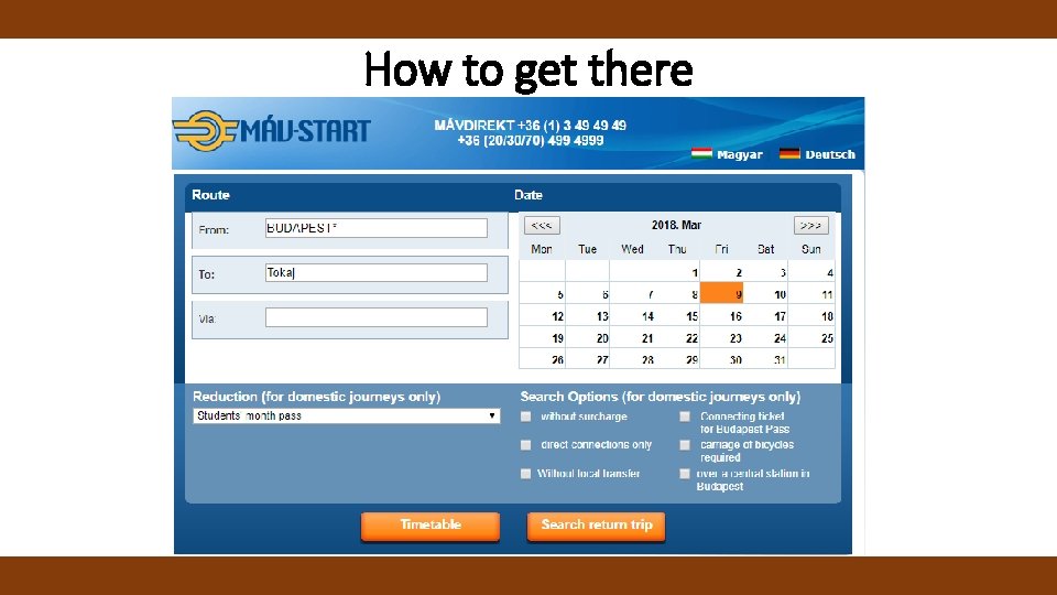 How to get there 