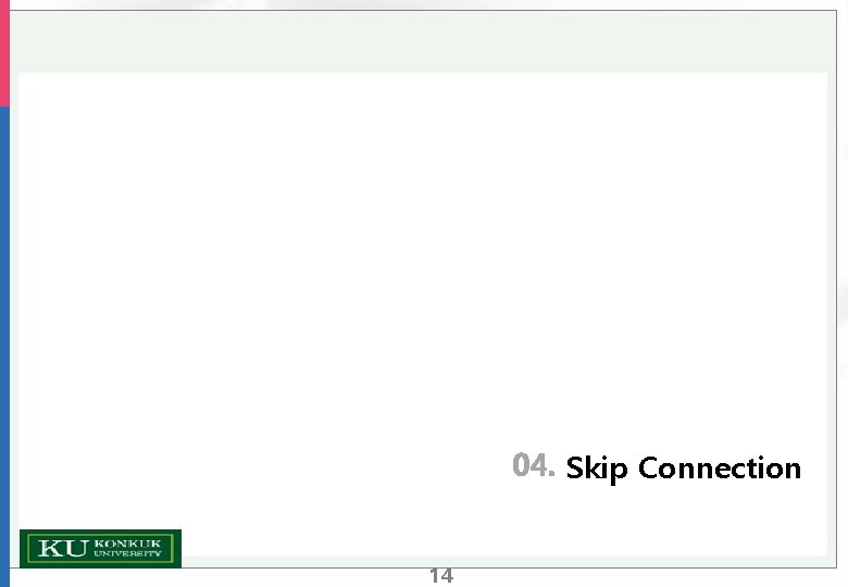 Skip Connection 14 