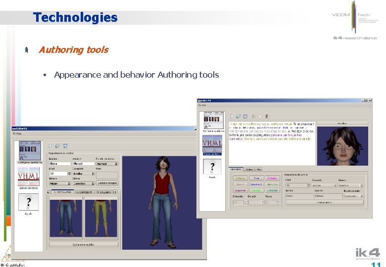 Technologies Authoring tools • Appearance and behavior Authoring tools 