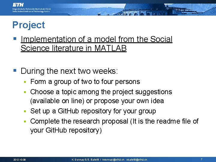 Project § Implementation of a model from the Social Science literature in MATLAB §