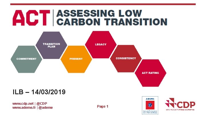 ILB – 14/03/2019 www. cdp. net | @CDP www. ademe. fr | @ademe Page