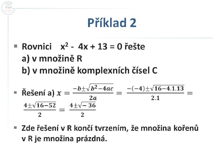 Příklad 2 § 