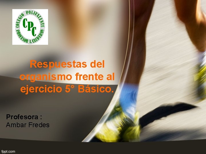 Respuestas del organismo frente al ejercicio 5° Básico. Profesora : Ambar Fredes 