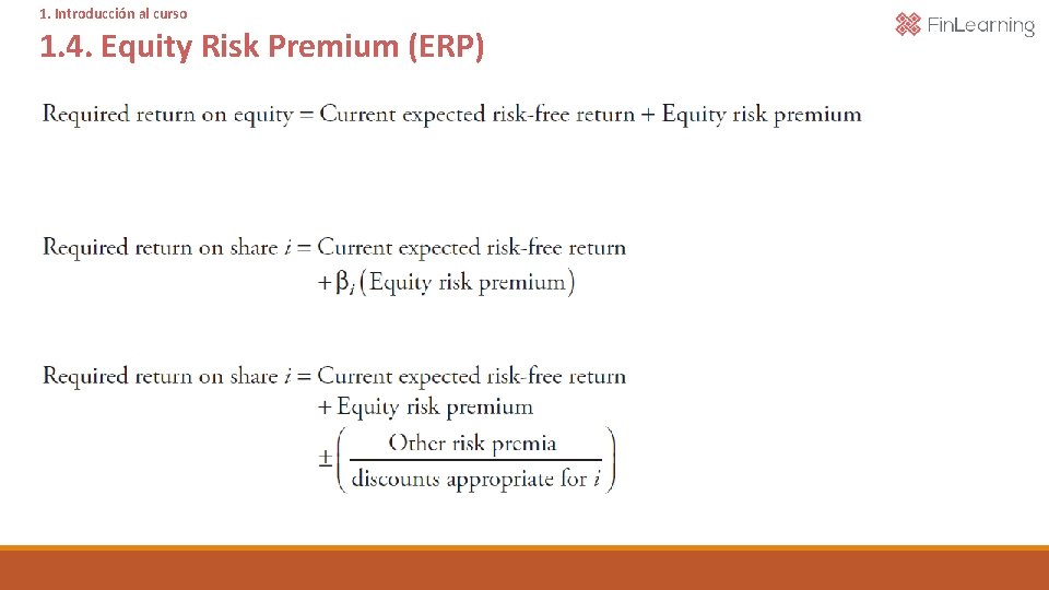 1. Introducción al curso 1. 4. Equity Risk Premium (ERP) 